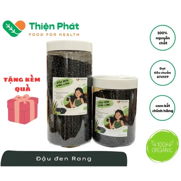 Đậu đen xanh lòng rang túi 1KG