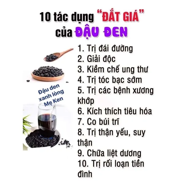 Đậu đen xanh lòng 1kg- Lâm Đồng
