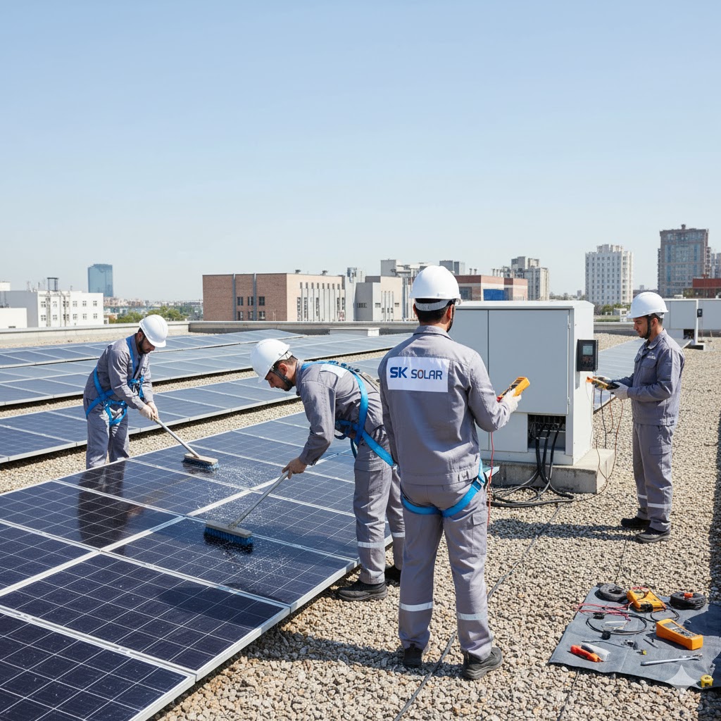 sk solar đang lắp đặt hệ thống cho khách sk solar đang lắp đặt hệ thống cho khách