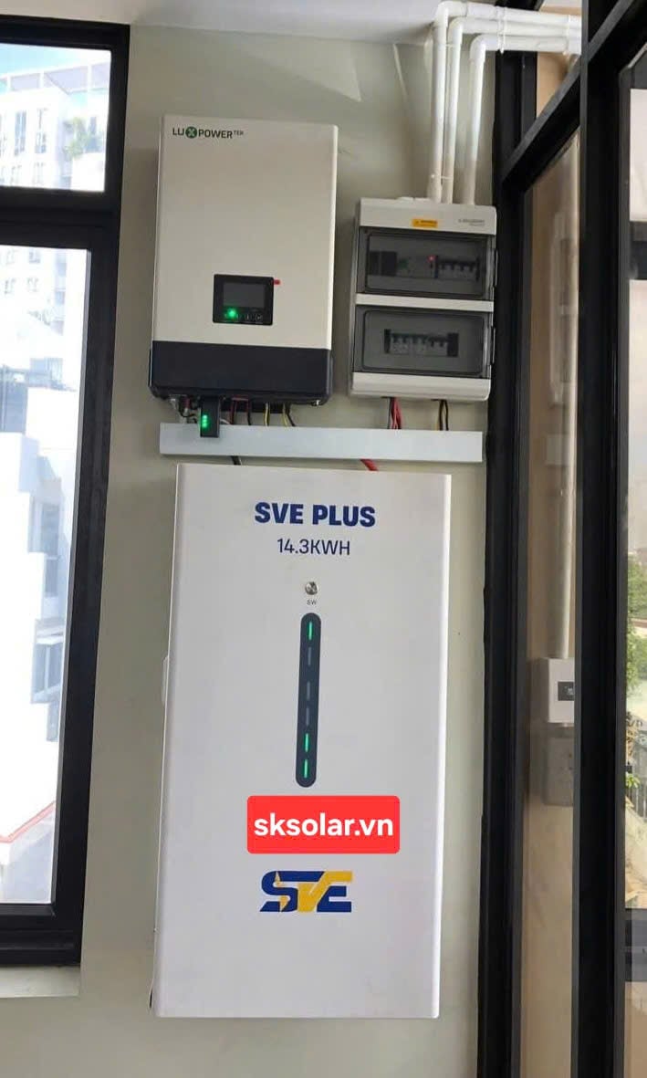 dự án nhà dân -6kwp - lưu trữ 14,3kw