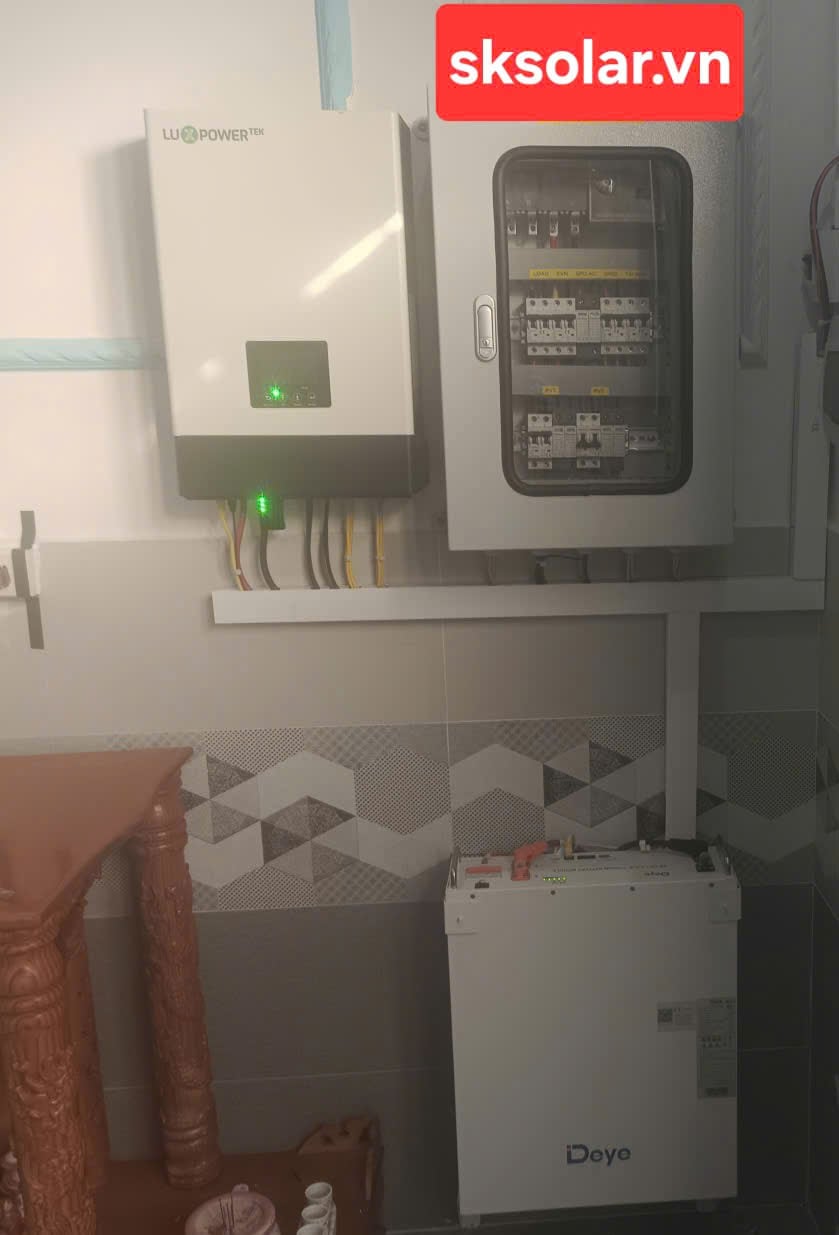 dự án nhà dân -6kwp - lưu trữ 5kw