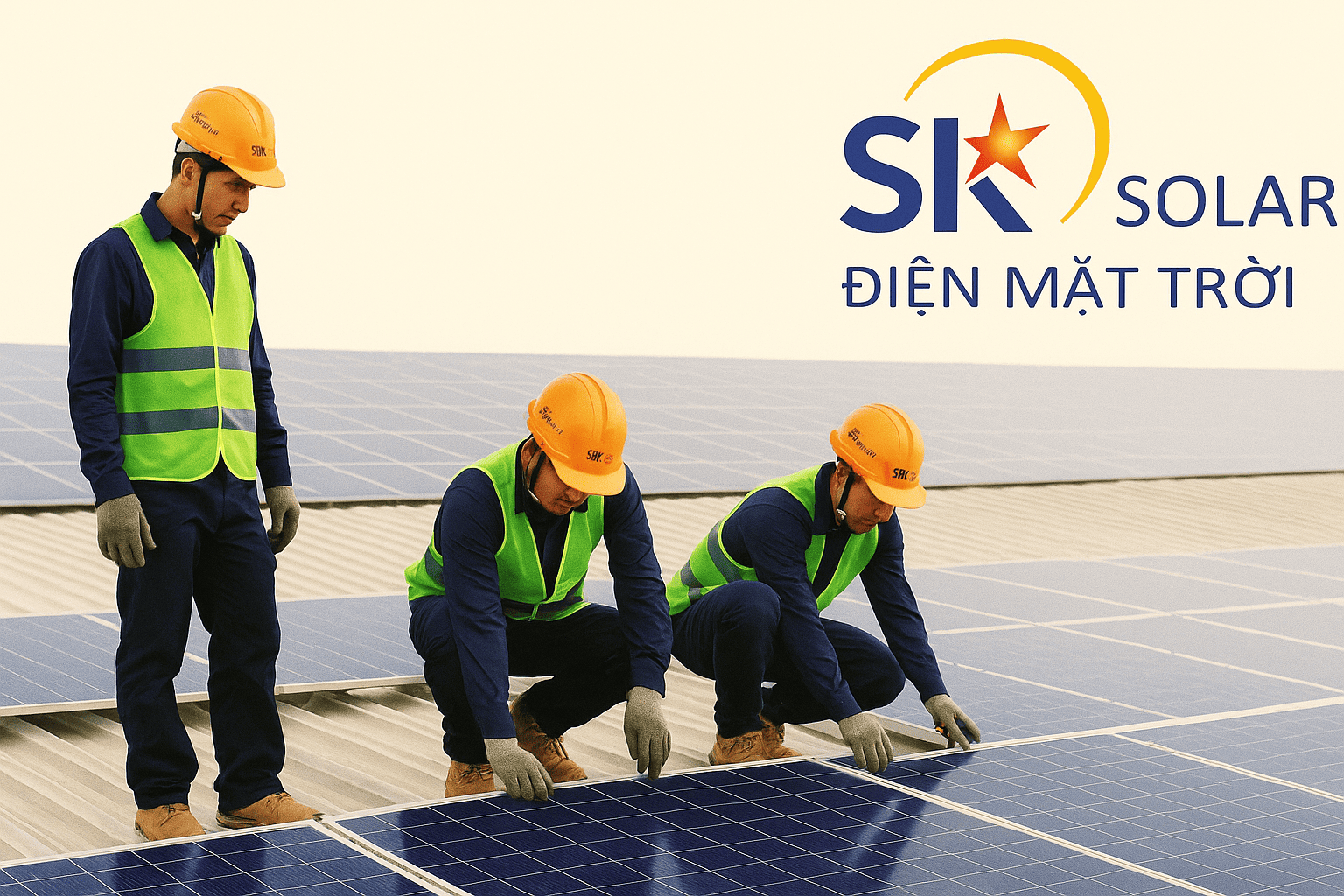 SK SOLAR ĐANG THI CÔNG LẮP ĐIỆN MẶT TRỜI CHO XƯỞNG SK SOLAR ĐANG THI CÔNG LẮP ĐIỆN MẶT TRỜI CHO XƯỞNG