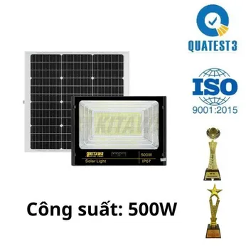Đèn Pha Năng Lượng Mặt Trời Kitawa 500W siêu bền - DP1500