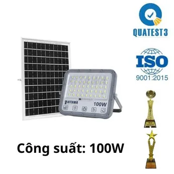 Đèn Pha Chống Chói Năng Lượng Mặt Trời 100W KITAWA - DP15.100