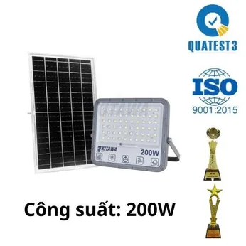 Đèn Pha Chống Chói Năng Lượng Mặt Trời 200W KITAWA - DP15.200