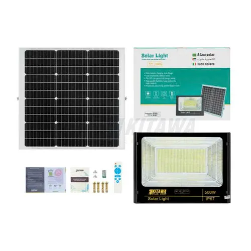 Đèn Pha Năng Lượng Mặt Trời Kitawa 500W siêu bền - DP1500