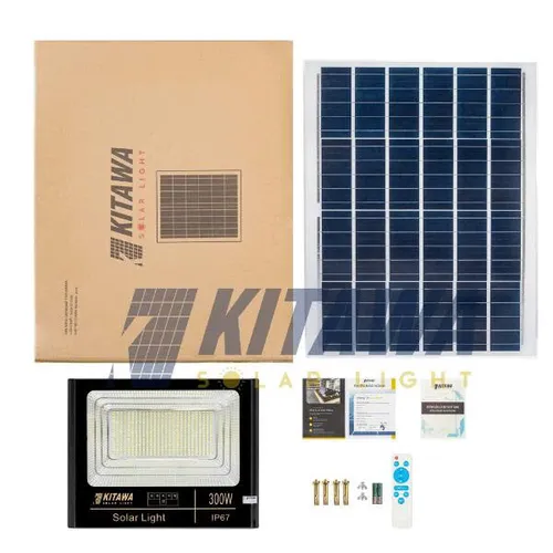 Đèn Pha Năng Lượng Mặt Trời 300W DP1300 Kitawa Chống Nước IP67