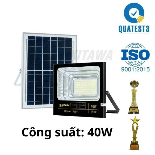 Đèn Pha Năng Lượng Mặt Trời 40W Kitawa DP140