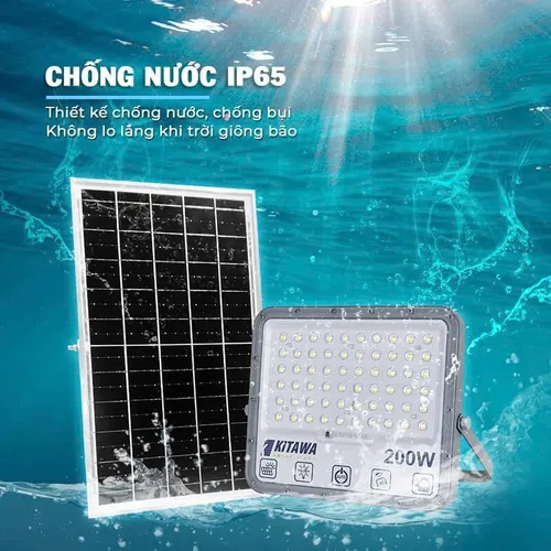 Đèn Pha Chống Chói Năng Lượng Mặt Trời 200W KITAWA - DP15.200
