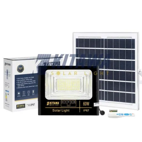 Đèn Pha Năng Lượng Mặt Trời Kitawa 60W IP67 DP160