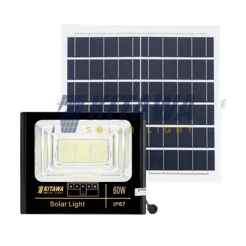 Đèn Pha Năng Lượng Mặt Trời Kitawa 60W IP67 DP160