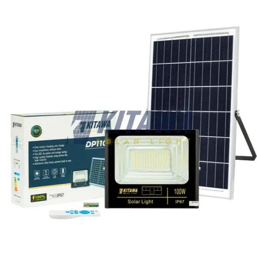 Đèn Pha Năng Lượng Mặt Trời Kitawa 100w Ip67 DP1100