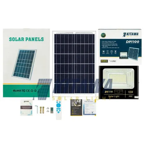 Đèn Pha Năng Lượng Mặt Trời Kitawa 100w Ip67 DP1100