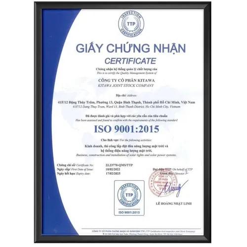 Đèn Pha Năng Lượng Mặt Trời 40W Kitawa DP140