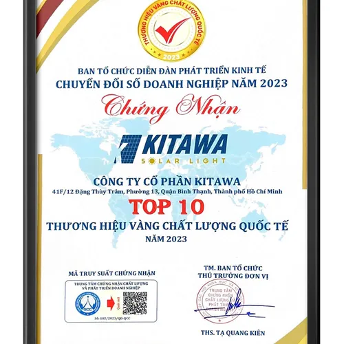 Đèn Pha Năng Lượng Mặt Trời 40W Kitawa DP140