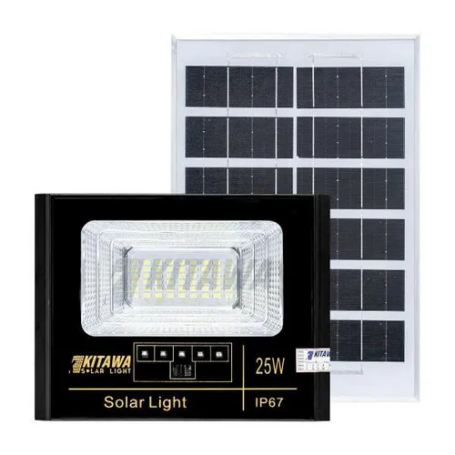 Đèn pha năng lượng mặt trời 25W Kitawa DP125