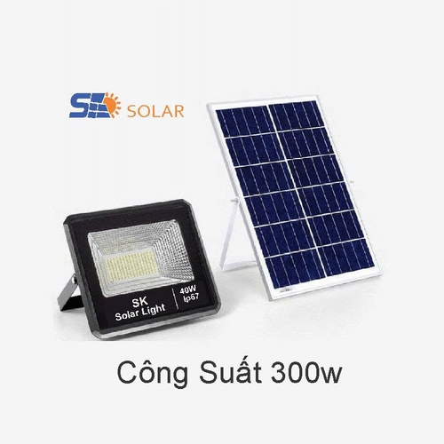 Đèn Pha Năng Lượng Mặt Trời SK Solar Light 300W Siêu Sáng - SK1300
