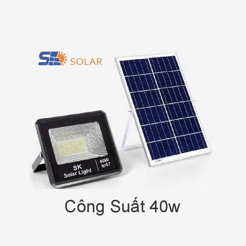 Đèn Pha Năng Lượng Mặt Trời SK Solar Light 40W Siêu Sáng - SK140