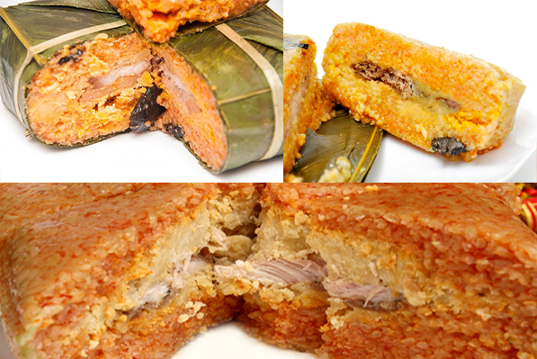 Bánh chưng gấc ngon Bánh chưng gấc ngon