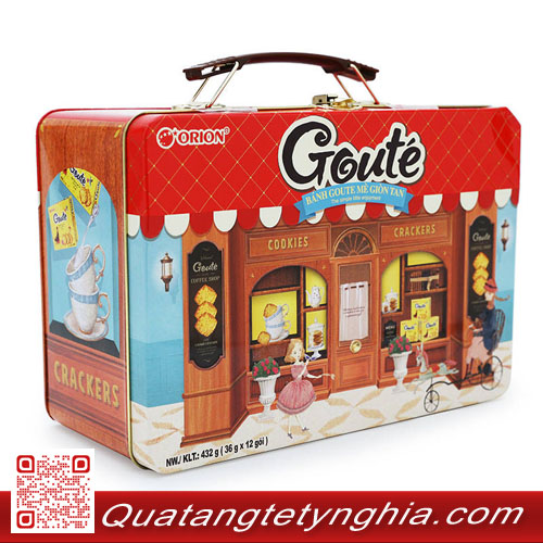 Bánh goute hộp thiếc Bánh goute hộp thiếc
