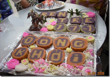 Bánh tét chữ Bến Tre Bánh tét chữ Bến Tre