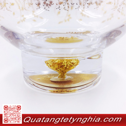 Bát pha lê vàng 24K Bát pha lê vàng 24K