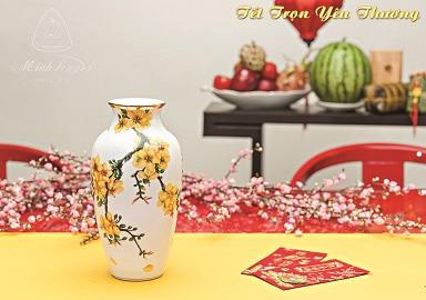 Bình hoa mai đẹp Bình hoa mai đẹp