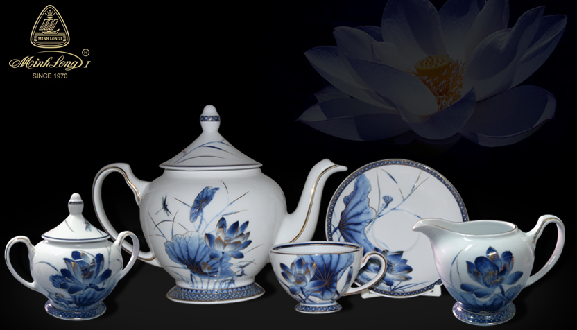 Bộ trà sen vàng 1100ml Bộ trà sen vàng 1100ml