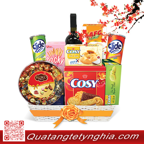 Giỏ quà biếu tết kinh đô Giỏ quà biếu tết kinh đô