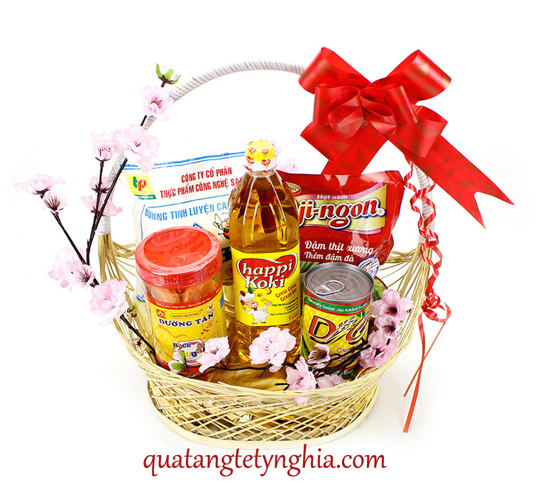 Giỏ quà tết gia vị Giỏ quà tết gia vị