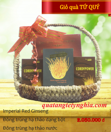 Giỏ quà tết sức khỏe phú quý Giỏ quà tết sức khỏe phú quý