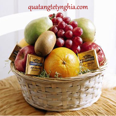 Giỏ quà tết trái cây Giỏ quà tết trái cây
