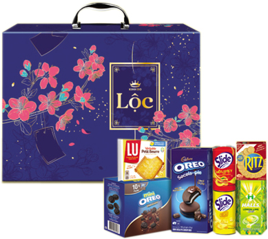 Hộp quà tết Kinh Đô lộc 1 Hộp quà tết Kinh Đô lộc 1