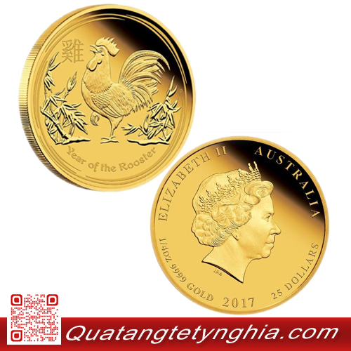 Xu con gà vàng 2017 Xu con gà vàng 2017