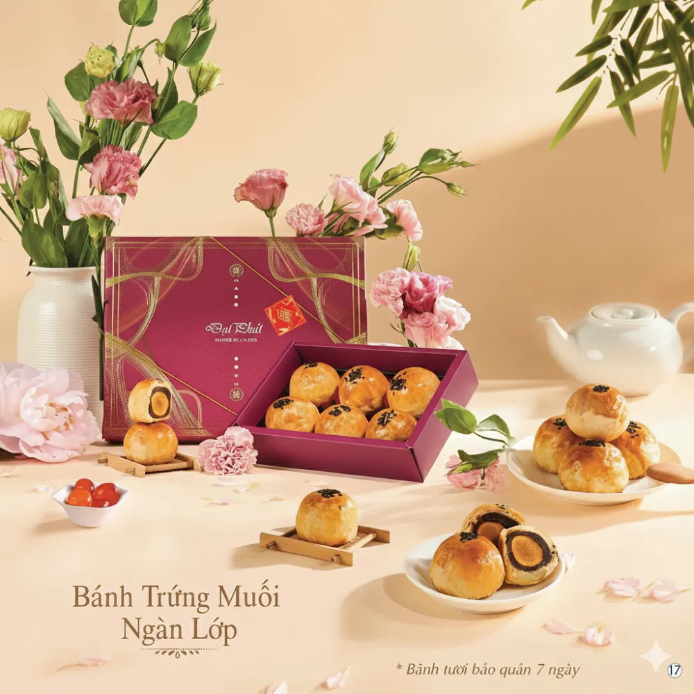 Bánh Trứng Muối Ngàn Lớp 6 Cái