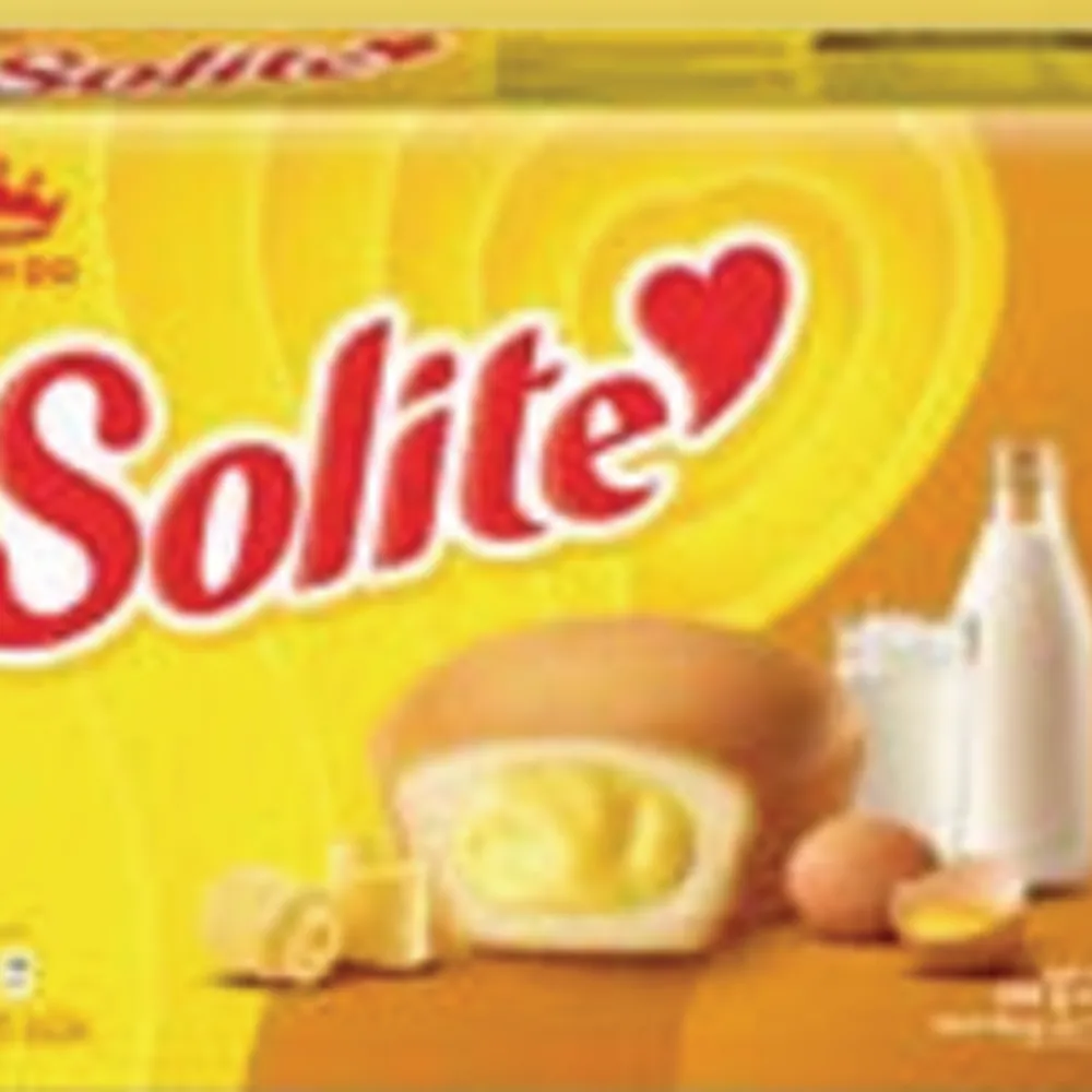 Bánh bông lan tròn Solite kem vị bơ sữa 288g