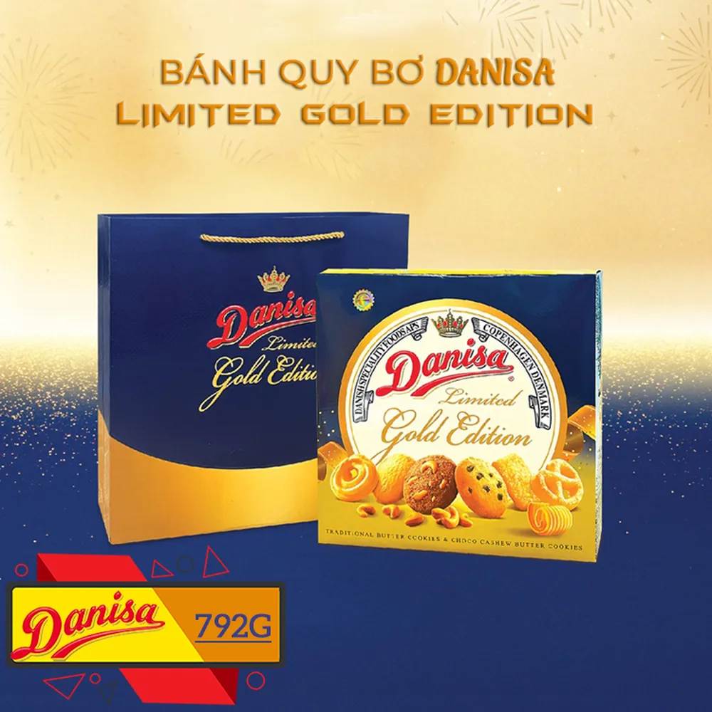 Bánh quy bơ Danisa Gold 792g