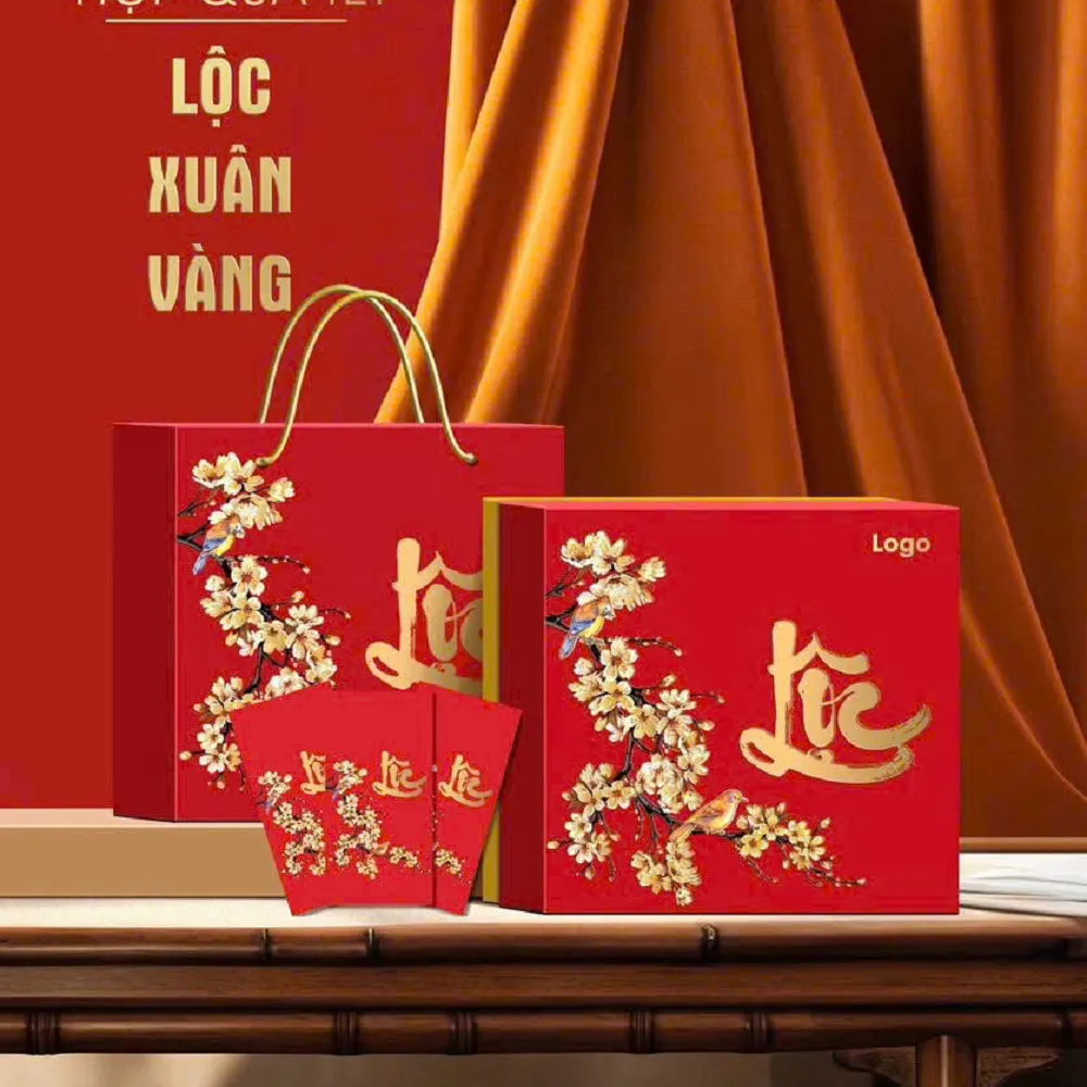 Hộp Âm Dương Lộc Xuân Vàng