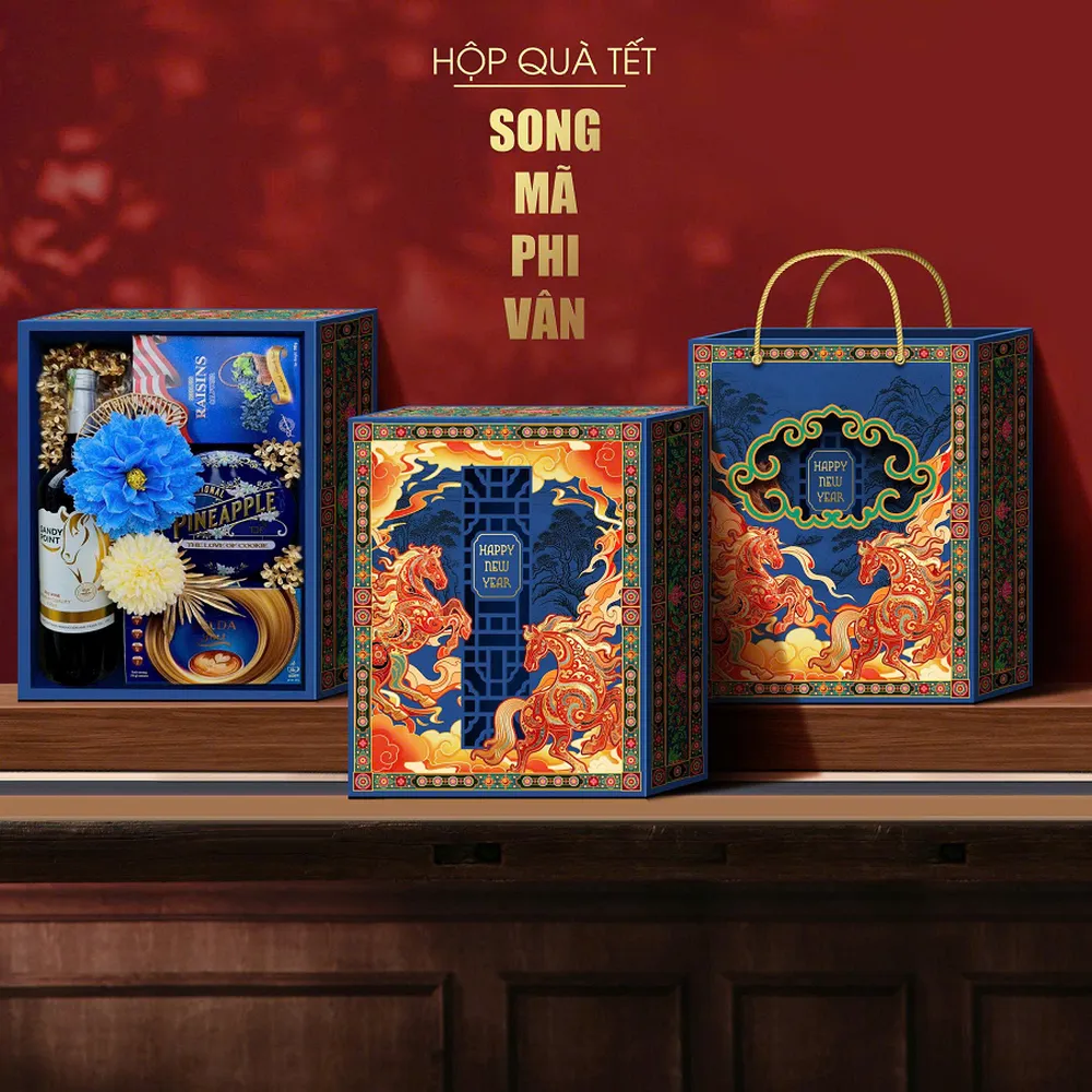 Hộp Xếp Song Mã Phi Vận 1