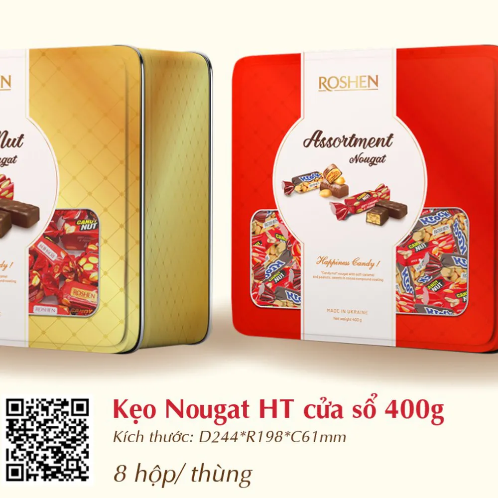 Kẹo Nougat HT cửa số 400g