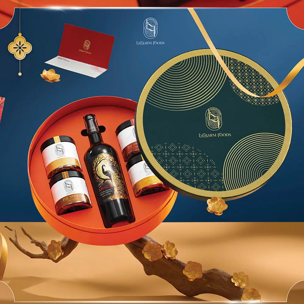 Hộp quà tết lacharm foods 16