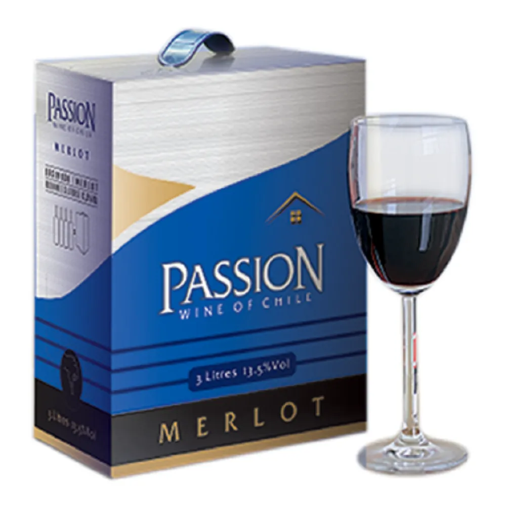 Rượu Vang Đỏ Passion Merlot Hộp 3L