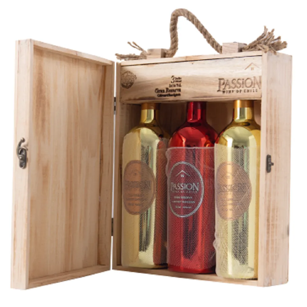 Hộp Gỗ Gran Reserva ( 2 Vàng, 1 Đỏ )