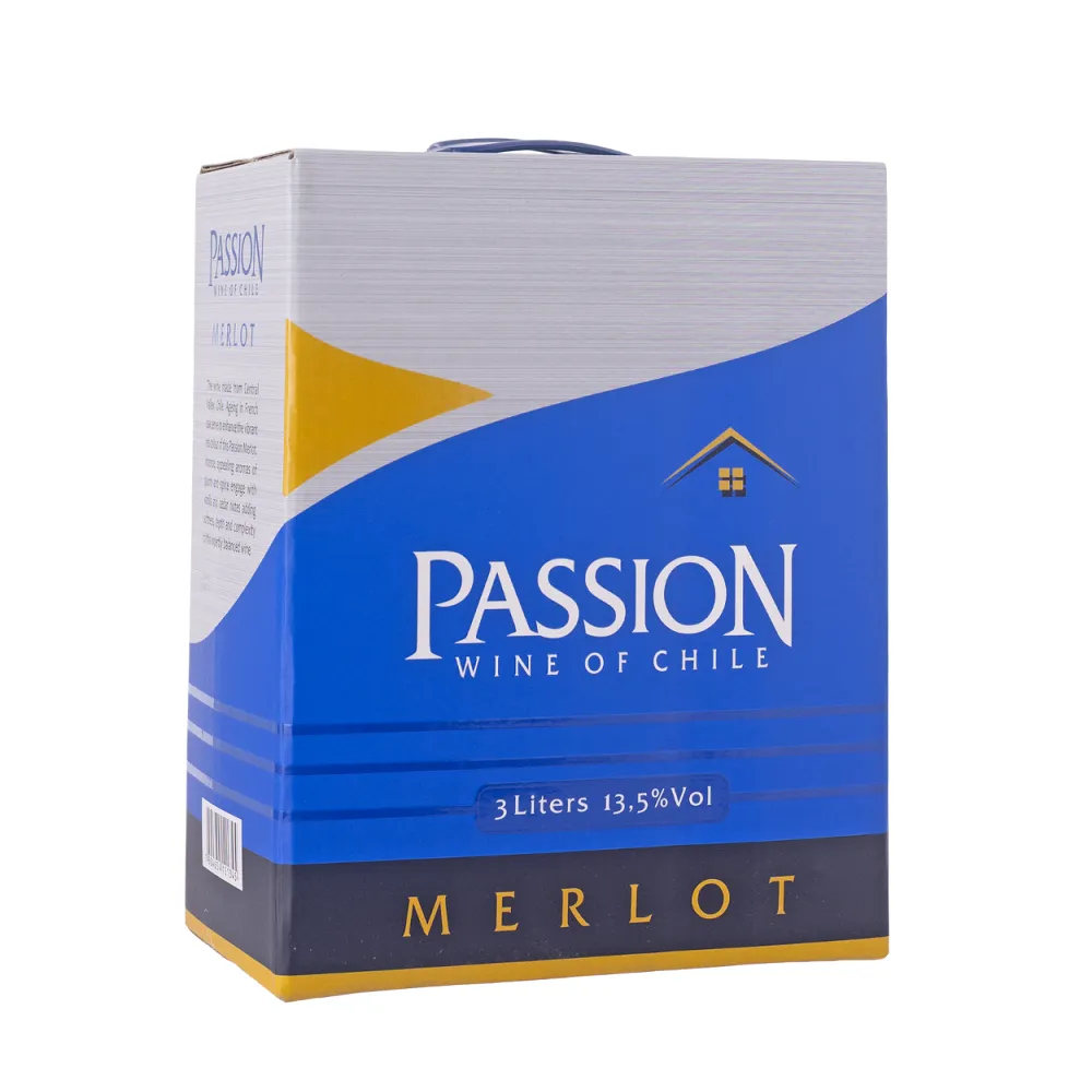 Rượu Vang Đỏ Passion Merlot Hộp 3L