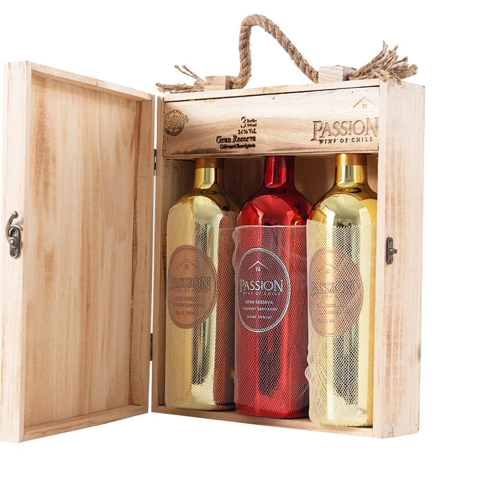 Hộp Gỗ Gran Reserva ( 2 Vàng, 1 Đỏ )