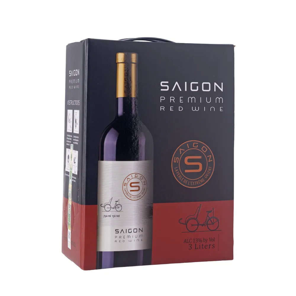 Rượu Vang Đỏ Saigon Premium Hộp 3L