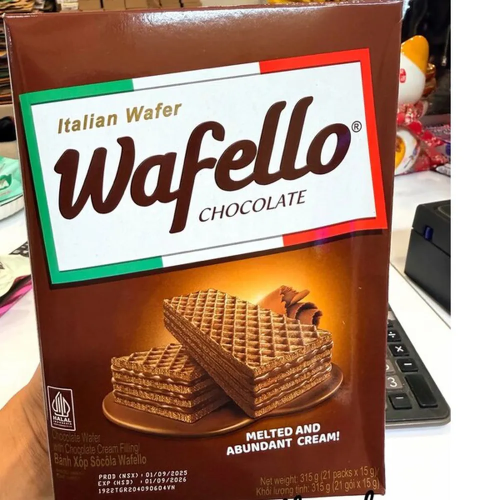 Bánh xốp socola Wafello 315g