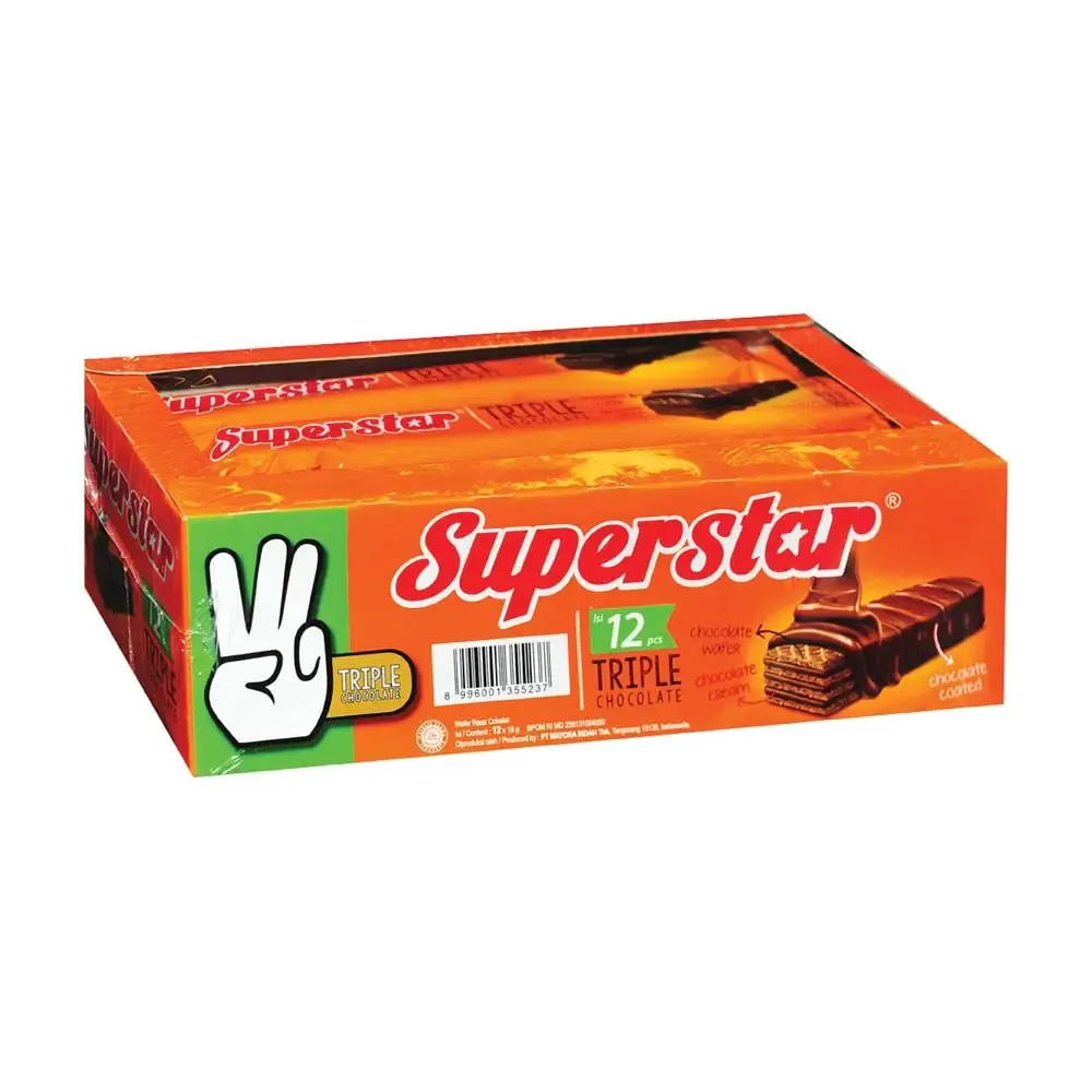 Bánh xốp phủ Socola Superstar 150g