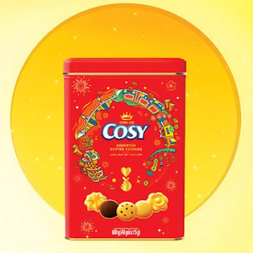 Bánh Cosy quy bơ vuông cao 600g