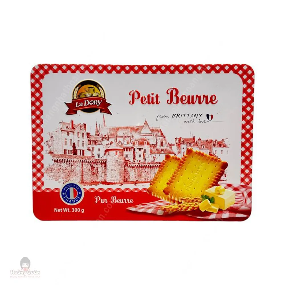 Bánh La Dory Petit Beurre White Tin Box 300g